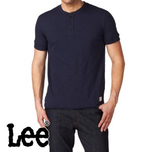 T-Shirts - Lee Henley Core T-Shirt - Navy