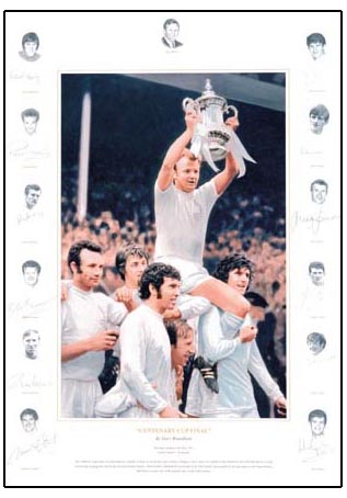 Leeds United - FA Cup Final 1972 fully signed print