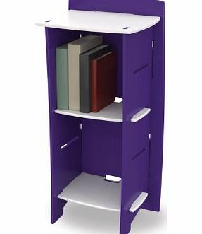Legare Secret Garden Bookcase, 90 x 33.5 x 40 cm, Purple and White