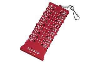 18 Holes Score Counter Red