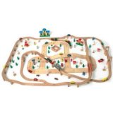 GIANT 180 PIECE WOODEN TRAIN and TRACK SET BRIO SIZES