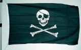 Legler Jolly Roger Skull and Crossbone Pirate Flag