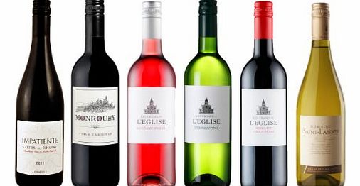 LEGLISE, SAINT-LANNES, MONROUBY, CAMILLE MIXED CASE 6 x 75cl QUALITY FRENCH WINE