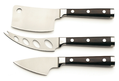 LegnoArt LATTE VIVO WENGHE`Set of 3 Cheese Knives