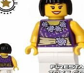 Lego City Mini Figure - Purple and Gold Blouse