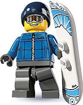 LEGO  serie 5 Minifigurine - Male Snowboarder