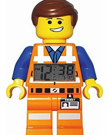 LEGO Movie Emmet Minifigure Clock, Orange, 1-Piece Plastic