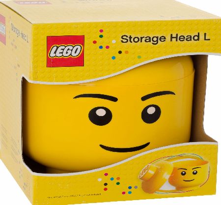 Lego Storage Minifigure Head Boy Large