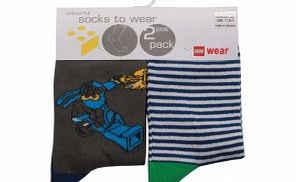 Lego Wear Legowear Boys Alec 617 2 Pack Socks L20/C12