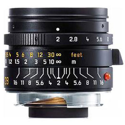 Summicron-M 28mm f/2 Aspheric Lens - Black