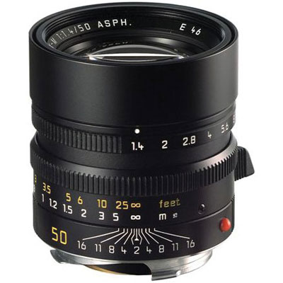 leica Summilux-M 50mm f/1.4 Aspheric Lens - Black