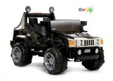 Leisure Traders Black Ride On Hummer Style Electric Jeep