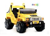 Yellow Ride On Hummer Style Electric Jeep