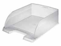 leitz Jumbo Plus clear letter tray with very