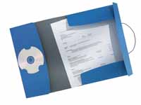 LEITZ Vivanto A4 three flap blue manilla folder