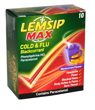 Cold and Flu Max Strength (Blackcurrant)