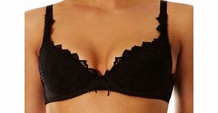 Lepel Fiore Plunge Push Up Bra 93200, Black, 34B