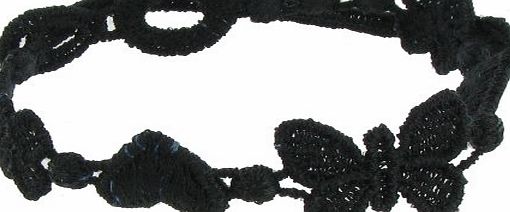 Les Poulettes Jewels - Cruciani Lace Bracelet Universe Black Color