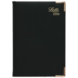 Letts 2009 Connoisseur W/T/V Black A5 210 x 148 mm