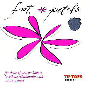Levante Ladies 1 Pair Levante Foot Petals Tip Toes Buttercup
