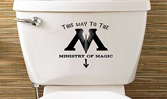 Level 33 Ltd Harry Potter Inspired Ministry Of Magic Toilet Sticker