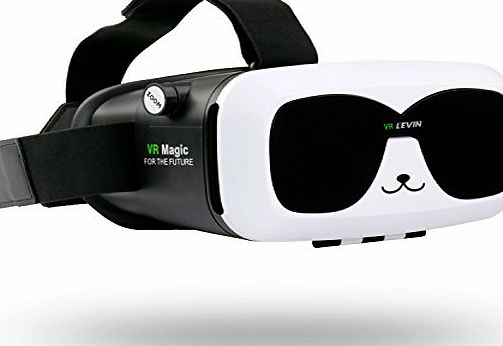 Levin VR Glasses, Levin? 3D VR-Virtual Reality Headset 3D Glasses for iPhone 6s 6 Plus Samsung Galaxy series and Other 4-6 Inches Smartphone
