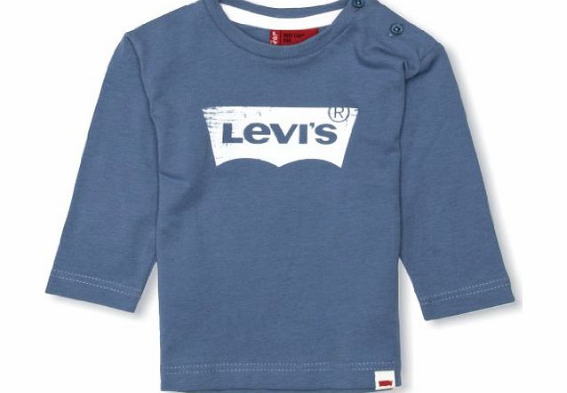 Levis Baby Boys N91036A - 04/18M Short Sleeve T-Shirt Blue 18 Months