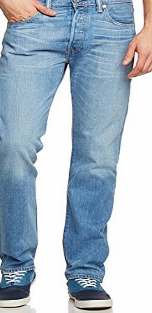 Levis Mens 501 Original Fit Straight Jeans, Blue (Haber), W34/L34