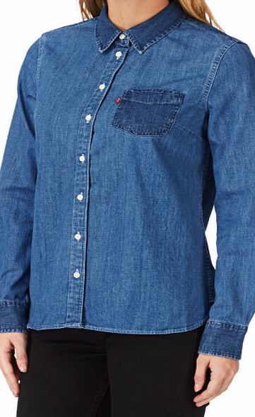 Levis Womens Levis Relaxed 1 Pocket Shirt - Blocked