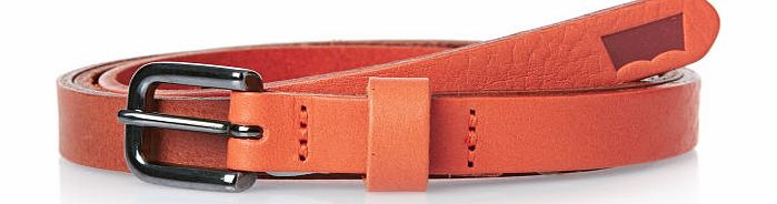 Levis Womens Levis Skinny Leather Belt - Regular Orange