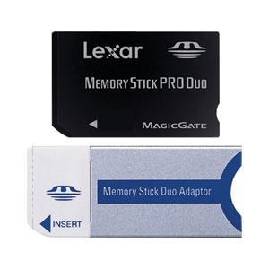 Lexar 4GB Memory Stick Pro Duo with Adapter
