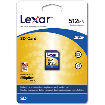 Lexar 512MB Secure Digital Card