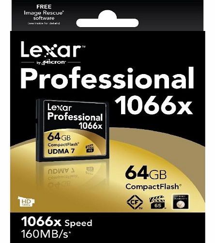 Lexar CompactFlash Professional memory card - 64 GB