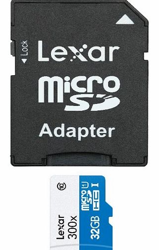 Lexar High speed MicroSD memory card with adapter - 32