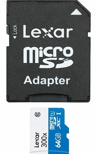 Lexar High speed MicroSDHC memory card with adapter -