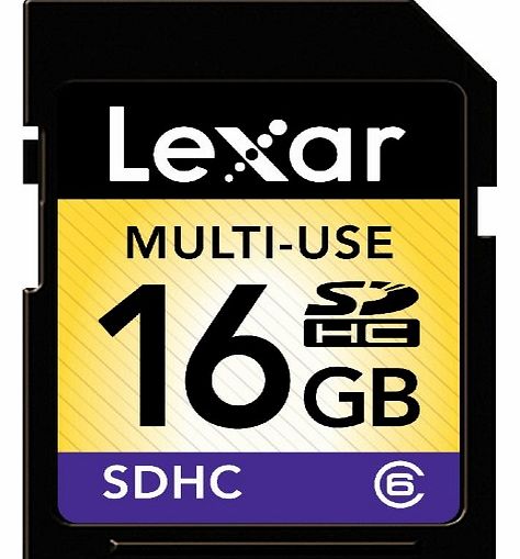 Lexar SDHC MEMORY CARD 16G CLASS 6 - black