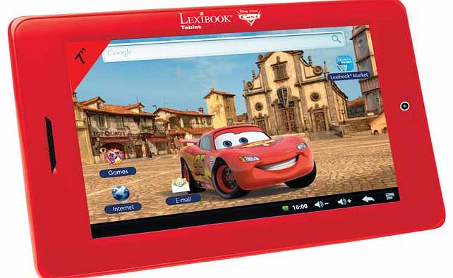 7 Inch Disney Cars Tablet - Red