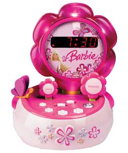 Lexibook Barbie Radio Alarm Clock and Night Light