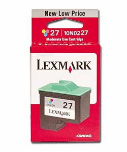 Lexmark No 27 High Resolution Colour Ink Cartridge 10N0227