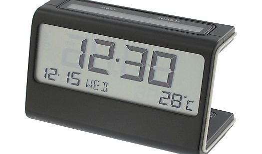 Lexon Ela Alarm Clock, Black