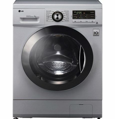 LG F1296TDA5 6 Motion Direct Drive 8kg 1200rpm Freestanding Washing Machine - Silver
