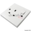 Selectric 13Amp 1Gang Switched Socket Pack