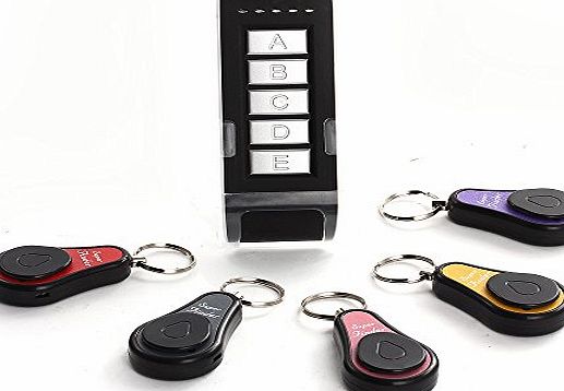 lgsupply 5 in 1 Wireless Lost Key Finder Locator Find Locater Alarm Keychain 40m