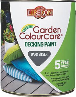 Liberon, 1228[^]3943J Decking Paint Dark Silver 2.5Ltr 3943J