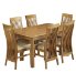 Extending Dining Table & 6 Fabric Seat
