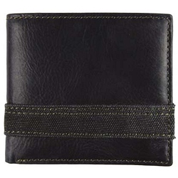 Lichfield Leather Two Fold Canvas Trim Notecase