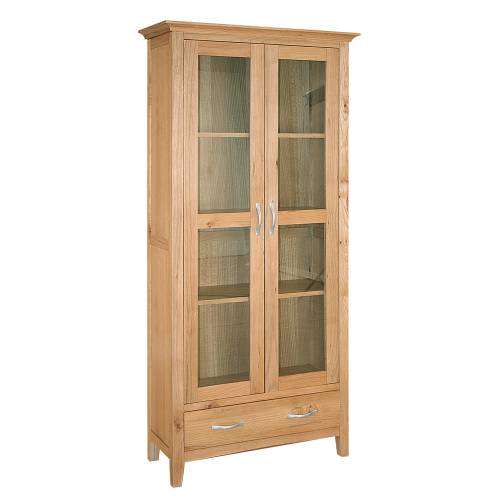 Lichfield Oak Glazed Display Unit