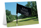 Lifestyle Golf Flag Personalised Greetings Card - A5