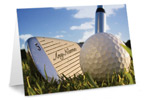Golf Personalised Greetings Card - A5