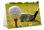Golfing Personalised Greetings Card - A5